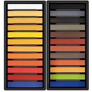 MILAN Doos met 24 zachte pastelkleuren, portretkunst, meerkleurig, normaal