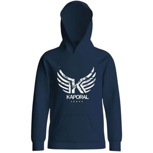 Kaporal, Sweatshirt zonder ritssluiting, voor jongens, 60% katoen - 40% polyester, regular fit, capuchonkraag, marineblauw, maat 16A, Marine., 16 Jaren