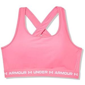Under Armour Crossback Mid BH - Super Roze//Wit - 3X
