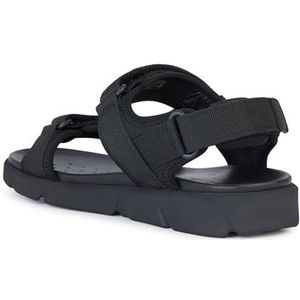 Geox Heren U XAND 2S A Slide Sandal, zwart, 45 EU, zwart, 45 EU