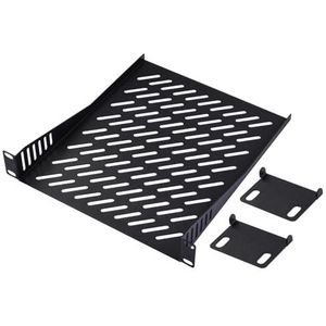 GeeekPi DeskPi RackMate T2 Accessoires 10 inch 1U Rack Plank, 10.25"" diepte, 1U Server Rack Plank Geventileerde Rek Mount Cantilever Tray voor DeskPi Rackmate T2 Netwerk Kast