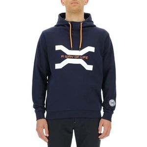 JEEP O102930-A928 XP Heren Sweatshirt met Grote Print Xtreme Performance - A Way of Life JX23A Heren Night Blue M