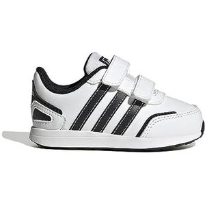 adidas Unisex Baby Vs Switch 3 Lifestyle Running Hook and Loop S Sneakers, Ftwr White Core Zwart Core Zwart, 6.5 UK Child