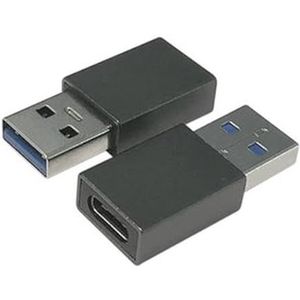 Zarivy USB-stekker naar type C-aansluiting, 2 stuks, snelle en veelzijdige verbinding voor telefoons en elektronische apparaten.