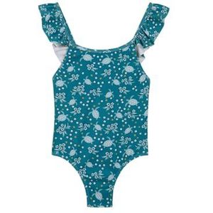Gocco Badpak met schildpadpatroon voor meisjes, Turkoois, 7-8 Jaren