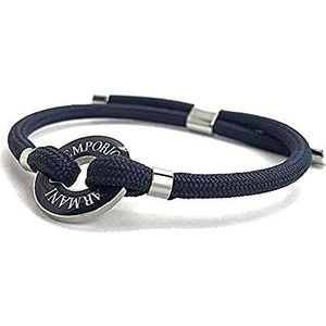 Emporio Armani heren blauwe nylon armband