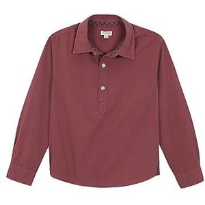 Gocco Gewassen overhemd met borduurwerk, Donker Roze, 7-8 jaar