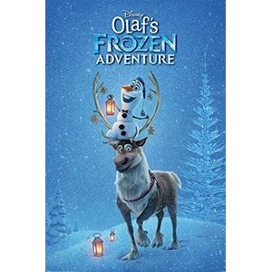 Pyramid International"" One Sheet Olaf's Frozen Adventure Maxi Poster, kunststof/glas, meerkleurig, 61 x 91,5 x 1,3 cm