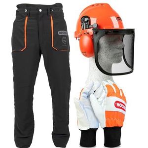 OREGON Type A Chainsaw Safety Clothing Kit with Size L Trousers, Helmet and Large Gloves