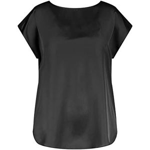 Samoon Dames 171069-26401 T-shirt, zwart, 46