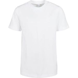 Build Your Brand Unisex Organic Kids Basic Tee T-shirt voor kinderen, wit, 158/164 cm