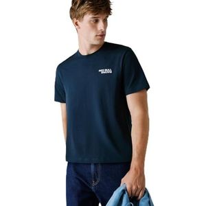 Red Bull Racing X Pepe Jeans Heren Reflect Logo TEE T-Shirt, Blauw (Dulwich Blue), M, Blauw (Dulwich Blue), M