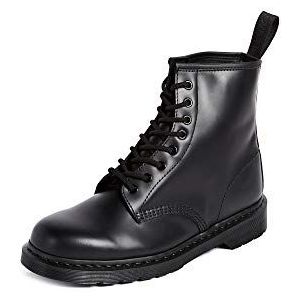 Dr. Martens 1460 MONO Smooth Combat Boots voor volwassenen, uniseks, zwart zwart, 39 EU