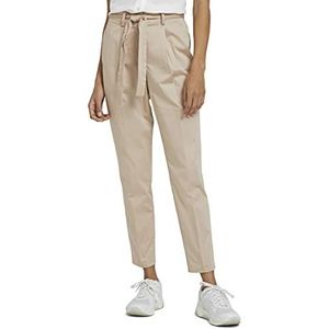 TOM TAILOR mine to five Dames Mia Slim broek met ceintuur 1024665, 26375 - Linen Beige, 38