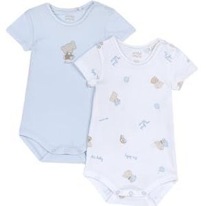 Chicco, Baby- en pasgeboren body met open schouder, ontworpen in Italië, baby- en pasgeborenkleding 0-24 maanden, cadeau-ideeën voor geboorte, Lichtblauw, 3 Maanden