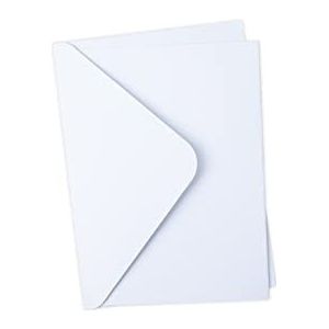 Sizzix Surfacez Card & Envelope Pack, A6, Wit, 10PK, 665921