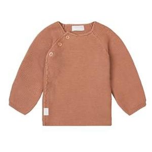 Noppies Baby Unisex Baby U Vest Knit ls Pino Gebreide vesten, Café au lait-P788, 68, Café au Lait - P788, 68 cm