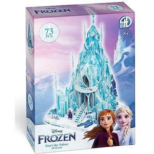 4D Build 4D51020 Elsa Disney Frozen Ice Palace Castle 3D puzzel, 73 stuks, wit/blauw