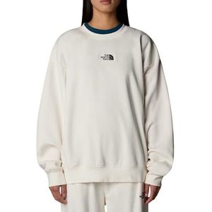 The North Face - Essential Crew - Trui - White Dune - 68% Katoen, 32% Polyester