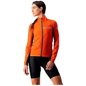 CASTELLI Dames Squadra St. W JKT Jas, Vurig rood/donkergrijs, S