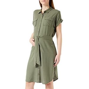 Noppies Maternity damesjurk Belem verpleegkundige korte mouwen jurk, dusty olive P520, XXL, Dusty Olive - P520, 44