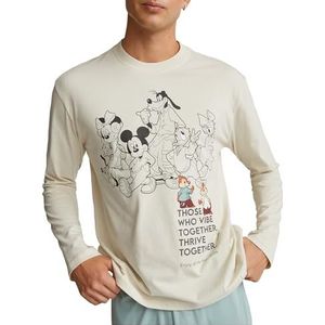 United Colors of Benetton T-shirt M/L 3VR54M025 Pyjama Top Beige, M, Heren, Beige, M