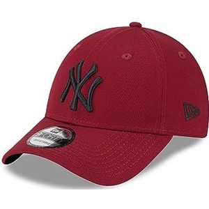 New Era New York Yankees MLB League Essential Cardinal Black 9Forty Adjustable Cap - One-Size