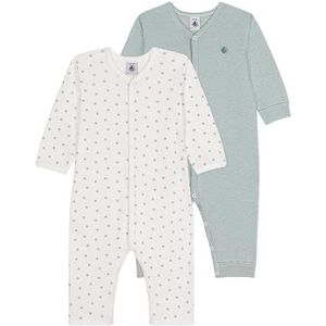 Petit Bateau A09MY Pyjama, slaappak, variant 1, 8 maanden (2 stuks), uniseks baby, Variant 1:, 9 Maanden