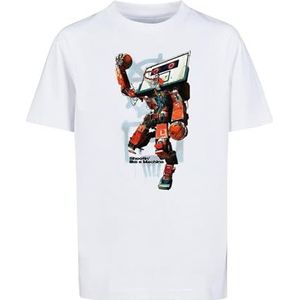 Mister Tee T-shirts voor jongens 100% katoen wit 158 164, wit, 158-164
