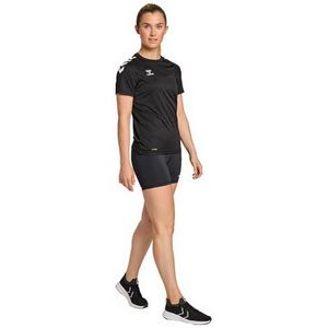 hummel hmlCORE XK Core Poly Tee S/S Woman, zwart, XS