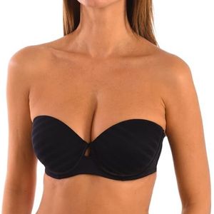 Selene Livia Strapless BH voor dames, ondoorzichtig, Zwart, 95C