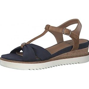 s.Oliver Dames 5-5-28205-28 Platte sandalen, Navy Kam, 37 EU