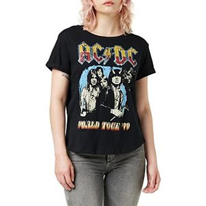 AC/DC T-shirt voor dames, Zwart, 36