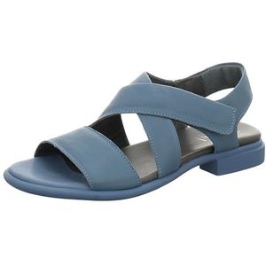 THINK! Dames KAMAA_3-000776 chroomvrij gelooide duurzame riempjes sandalen, 8000 denim, 41 EU, 8000 denim, 41 EU
