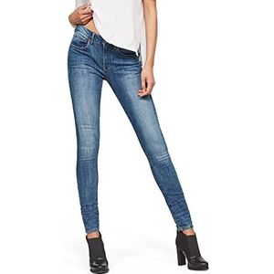 G-STAR RAW Dames 3301 D-Mid Waist Super Skinny Jeans, blauw (Medium Aged 9136-071), 23W x 32L