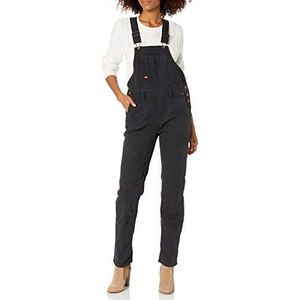 Dickies Dames Eend Dubbele Voorkant Bib Overalls, Zwart, XL