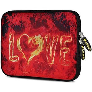 Amzer Love Red Design Neopreen Soft Sleeve voor maximaal 7,75"" Tablet