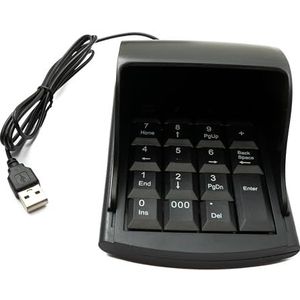 System-S - Numpad - Zwart - USB 2.0 - 19 Toetsen - Inkijkbescherming
