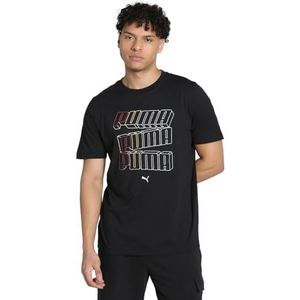 PUMA - ESS LOGO LAB HOG TEE - T-shirt - Lichtgrijs - Voor Heren