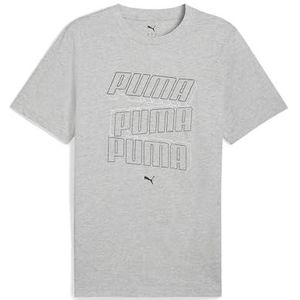 PUMA - ESS LOGO LAB HOG TEE - T-shirt - Lichtgrijs - Voor Heren