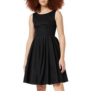 Oliceydress Rockabilly vintage jurk voor dames, Zwart (zwart), XXS