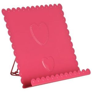 Premier Housewares Heart Design Kookboekstandaard - Hot Pink