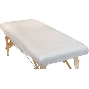 Wegwerp hoeslaken voor massage-ligstoelen (185 x 76 x 15 cm) | praktijkvereisten, hygiÃ«neovertrek van vlies | maat L, 100 stuks (doos met 10 x 10 stuks)