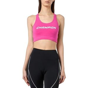 Champion Athletic Club W - Light Support Script Logo sportbeha, framboos, M dames SS24, framboos roze, M
