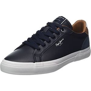 Pepe Jeans Kenton Court M Sneakers voor heren, Blue Navy, 40 EU