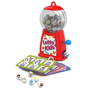 Chicos Lotto Kids, educatieve bingo voor kinderen, educatief spel voor kinderen, woorden in 4 verschillende talen: Spaans, Portugees, Engels en Frans, vanaf 3 jaar. 20701