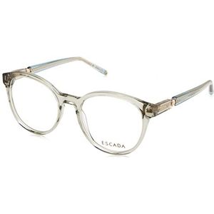 Escada Damesbril, glanzend grijs/groen, 53
