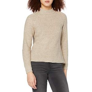 ONLY Dames Onlmarli Life L/S KNT Pullover, Detail:w Melange/Toasted Coconut, S