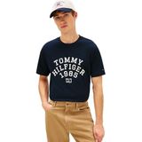 Tommy Hilfiger Heren Hilfiger Arch TEE MW0MW41470 S/S T-shirt, blauw, XS, Blauw (Woestijnhemel), XS
