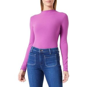 Viwonda Funnel Neck L/S Top/Su, Cattleya Orchid, XS